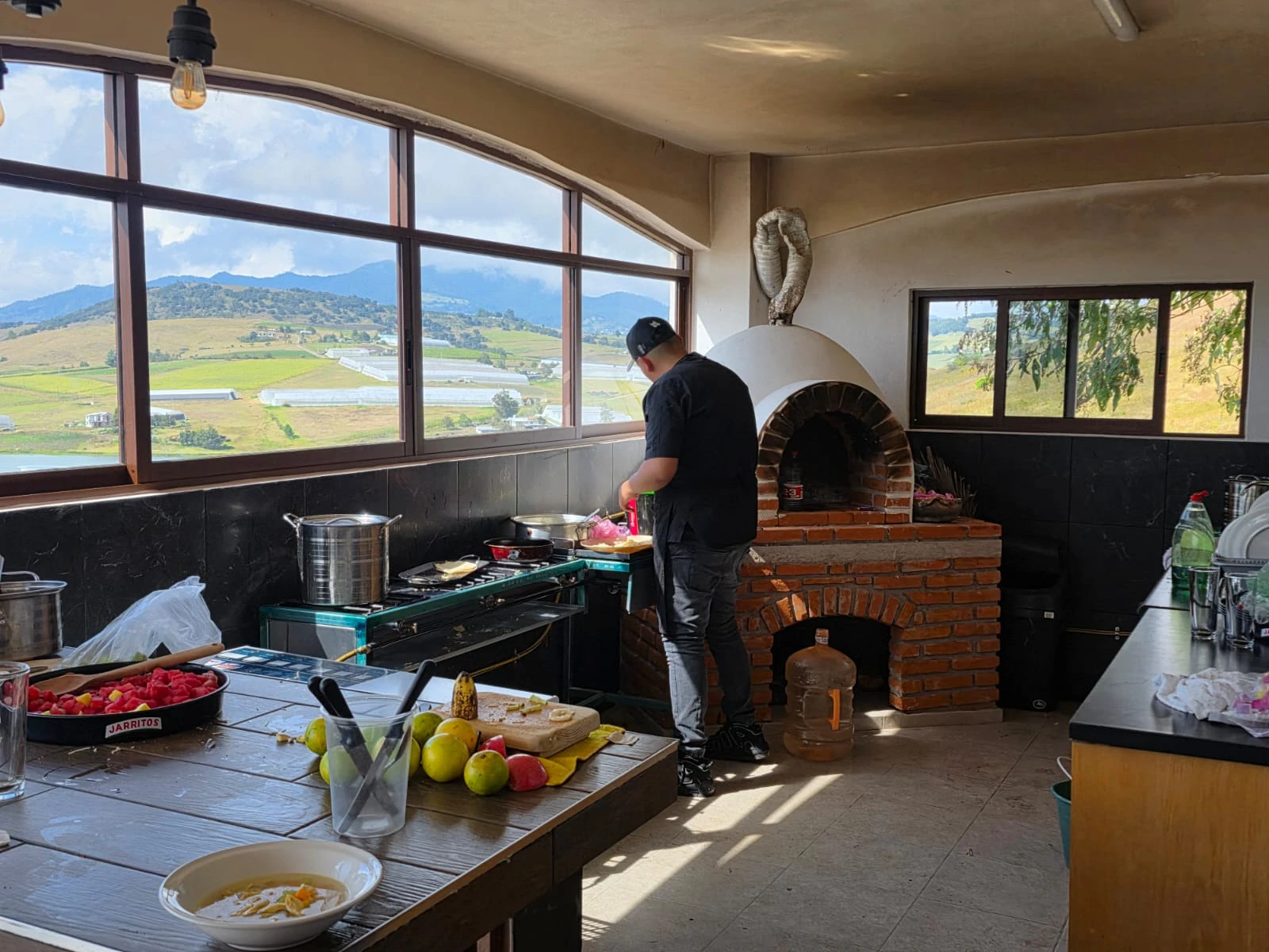 Cocina del restaurante Acatotli