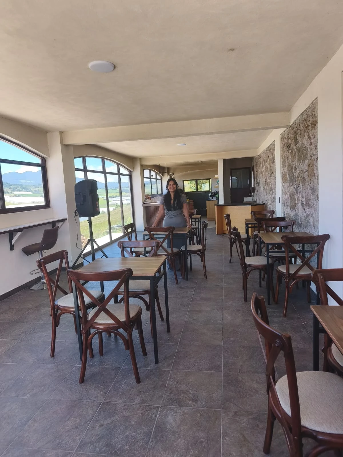 Terraza del restaurante Acatotli