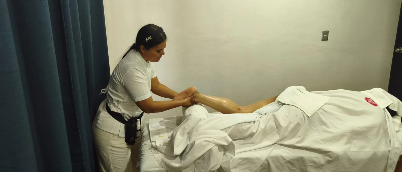Masaje en el spa de Acatotli